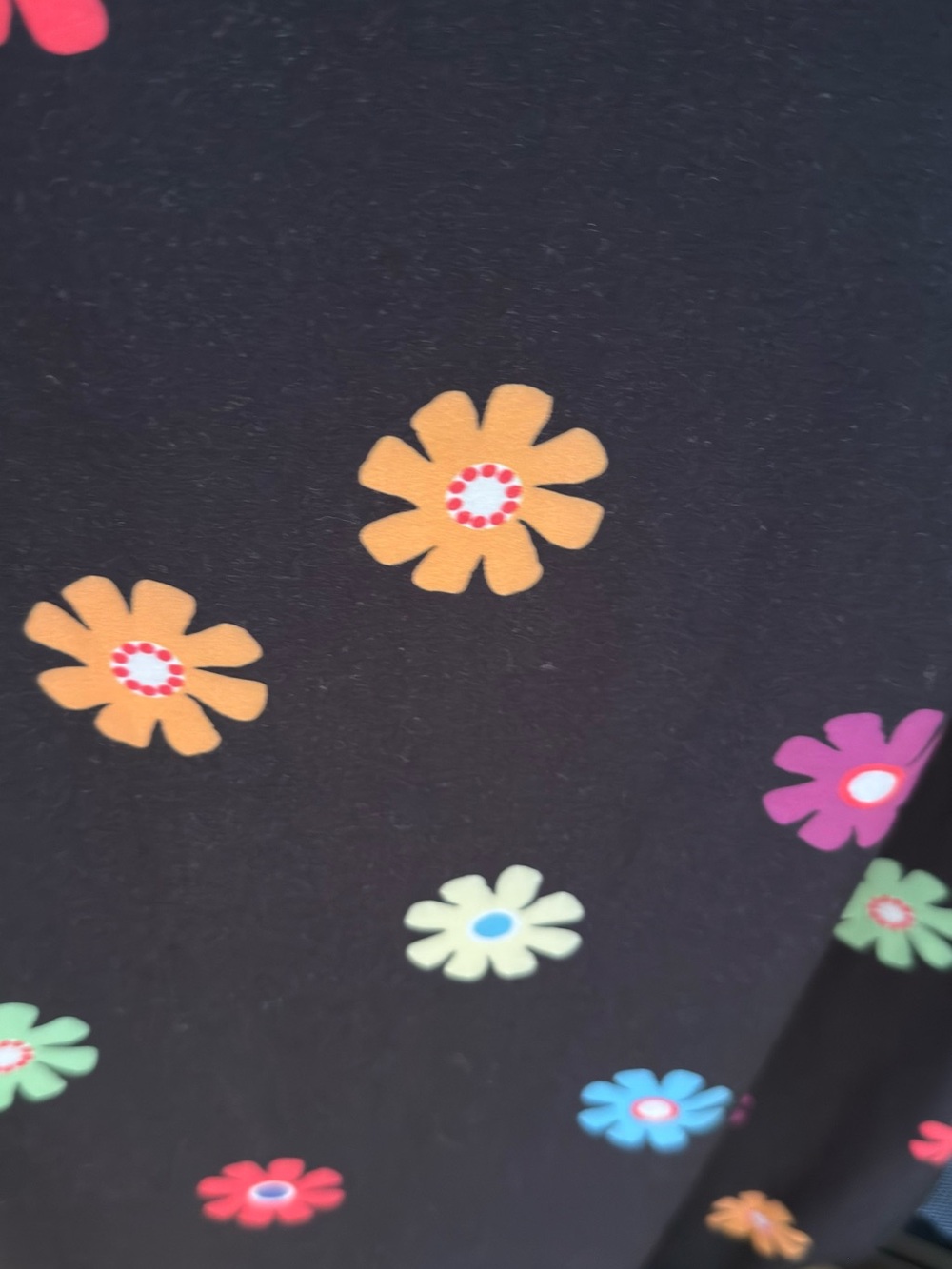 SHEIN Black Floral Slip Midi Dress with Multicolor Daisy Print - Picture 4 of 8